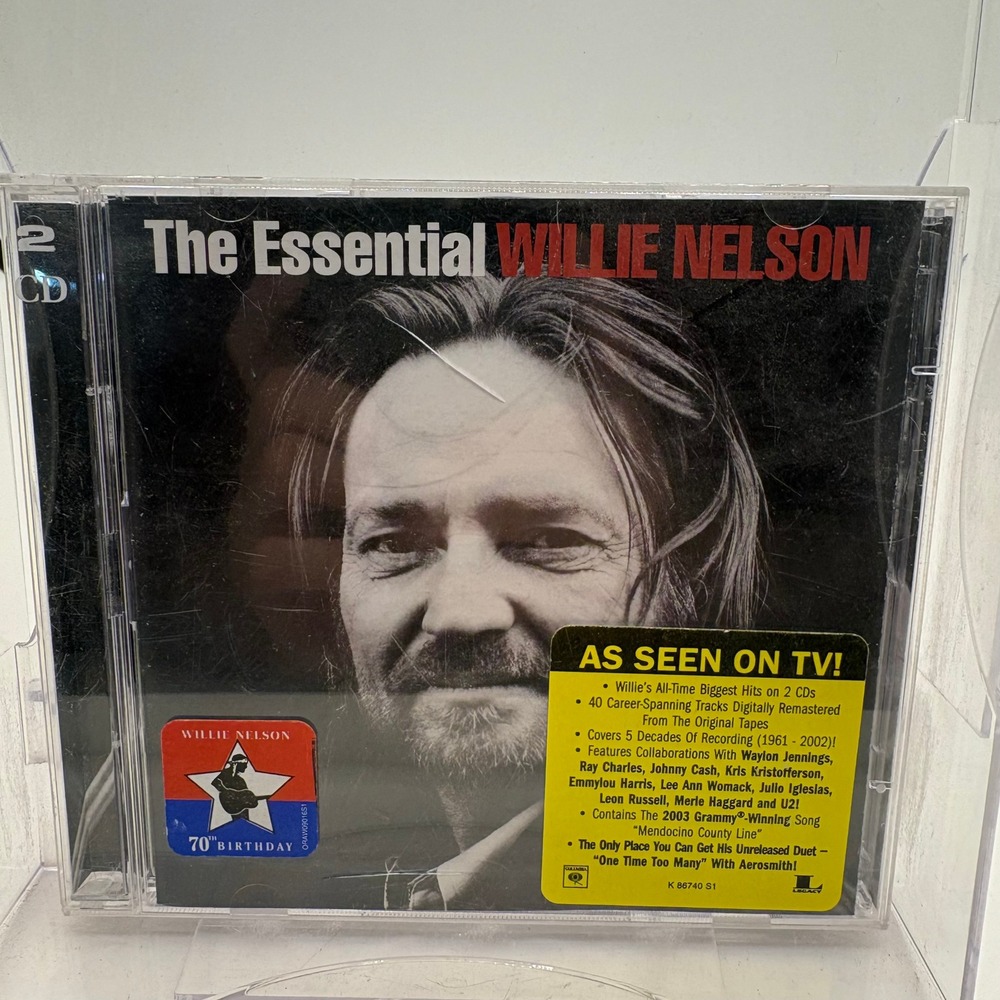 The Essential Willie Nelson 2 CD Set Greatest Hits Anthology C2K 86740 Legacy